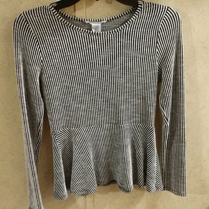 Long sleeve peplum top